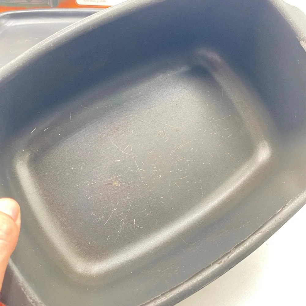 West Bend Versatility 5 Qt Slow Cooker 84915 Gray Black Griddle Base Travel Tote